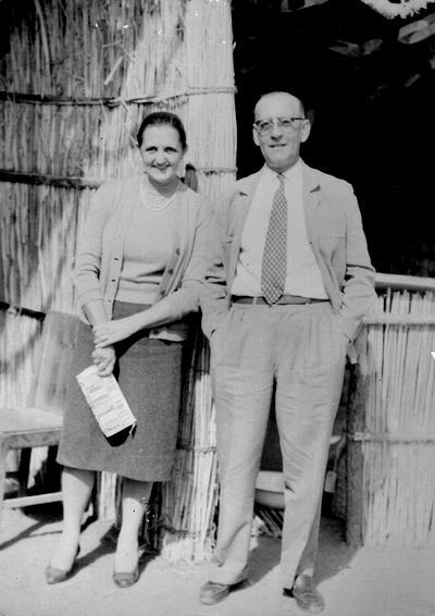 Jlio Csar de Vasconcelos Belard e sua mulher D. Alda Valente Ferro, c. 1965?